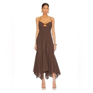 Sndys Tahlia Dress Chocolate Resort Vacation Medium